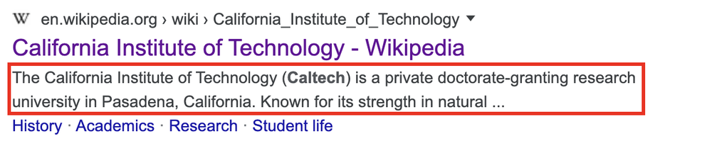 Search Blurb