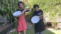 two men and two plates