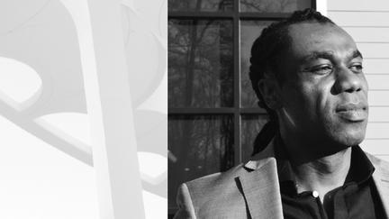 Black and white headshot portrait of Chris Boxe
