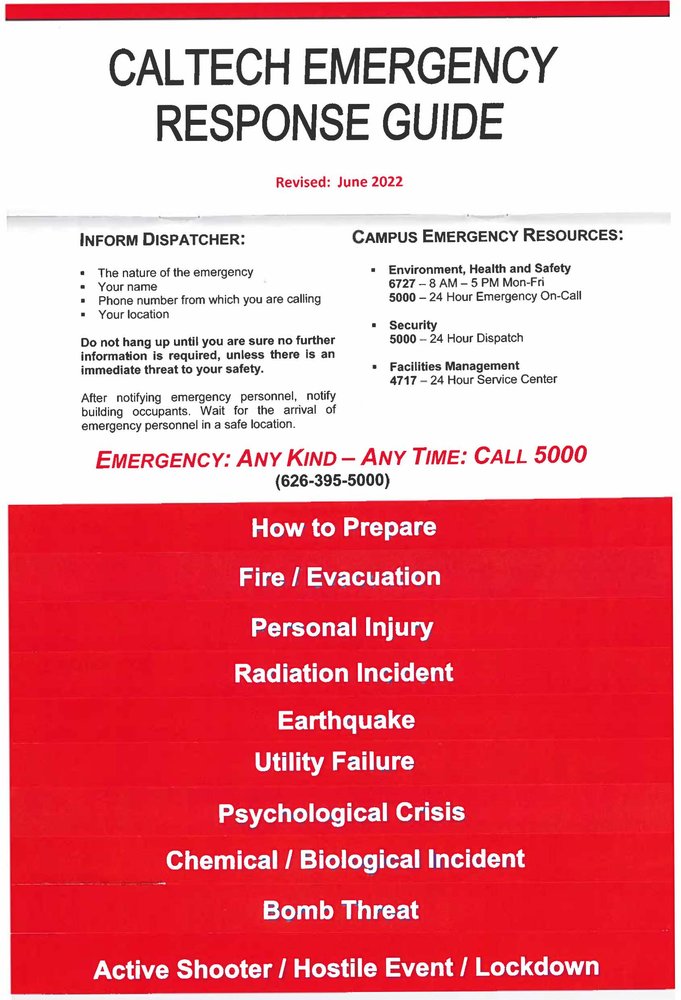 Emergency Response Guide