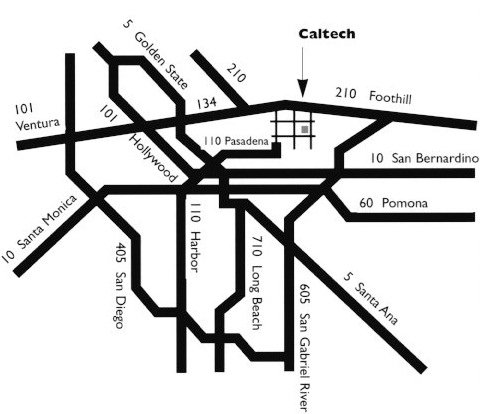 pasadena black and white map