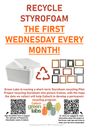 Styrofoam recycling general poster