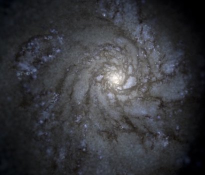 Simulated View of Milky Way Galaxy