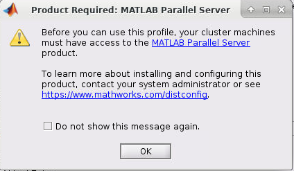 Matlab DCE software warning