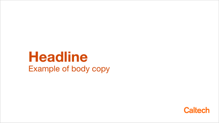 A white swatch with orange text.