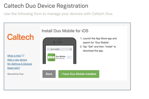 duo mobile registration prompt duo app