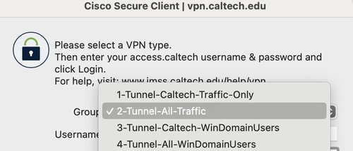 VPN groups list of values