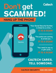 Poster image of Don't Get Scammed campaign