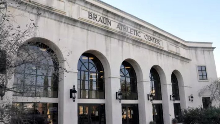 Exterior or Braun Athletic Center
