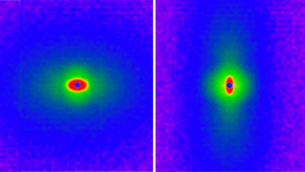 Small angle neutron scattering patterns show mutually orthogonal hierarchal structure of side-group liquid crystalline block copolymer micelles