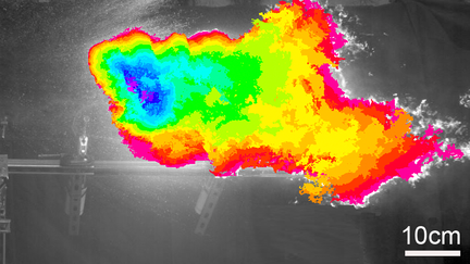 impact transforms fuel to mist that rapidly propagates a fireball