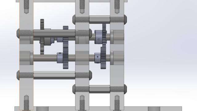 Side View of Transmission CAD