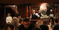 upstairs bar on paddle steamer
