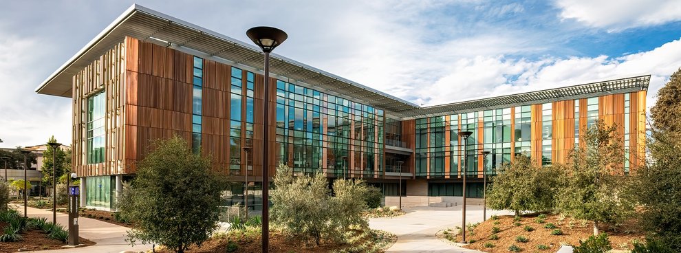 View of the north side of the Chen Neuroscience Research Building at Caltech