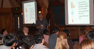 Kai Zinn giving his talk