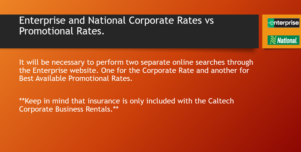 corporate vs promotional rates