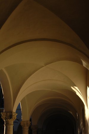 arches between ricketts and fleming house