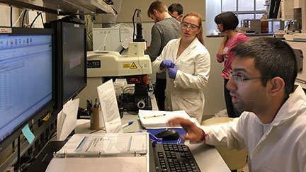 Nathan Dalleska's Students in Lab