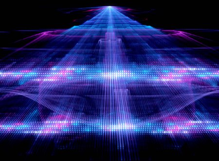 Artwork of a quantum process.