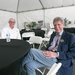 Andy Boden, deputy director of Palomar Observatory is seated at a table next to Ed Krupp, director of Griffith Observatory.