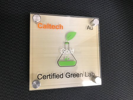 Green Labs Gold Certification Plaque