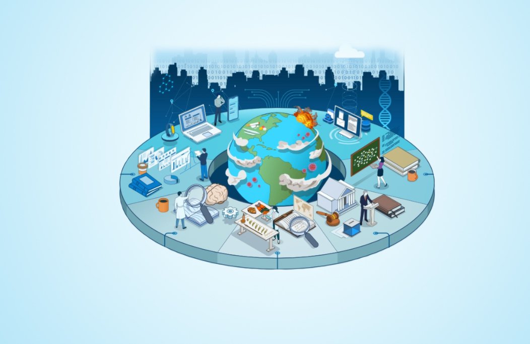 Artwork of various aspects of social science
