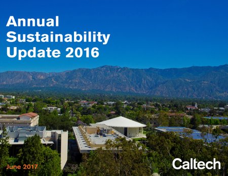 The annual report details the goals, successes, and challenges facing the Institute in terms of sustainability.