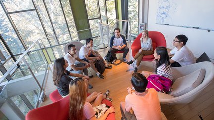 Group discussion in Annenberg.