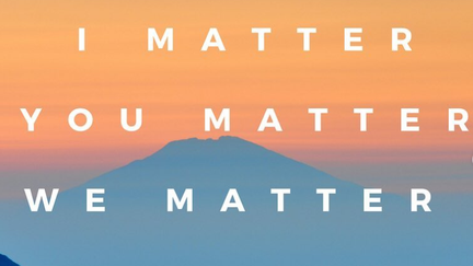 I matter. You matter. We Matter. Caltech Center for Diversity.