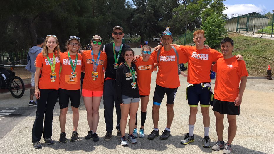 Team photo of the participants at the La Triathlon Series #3 in San Dimas, 2019.